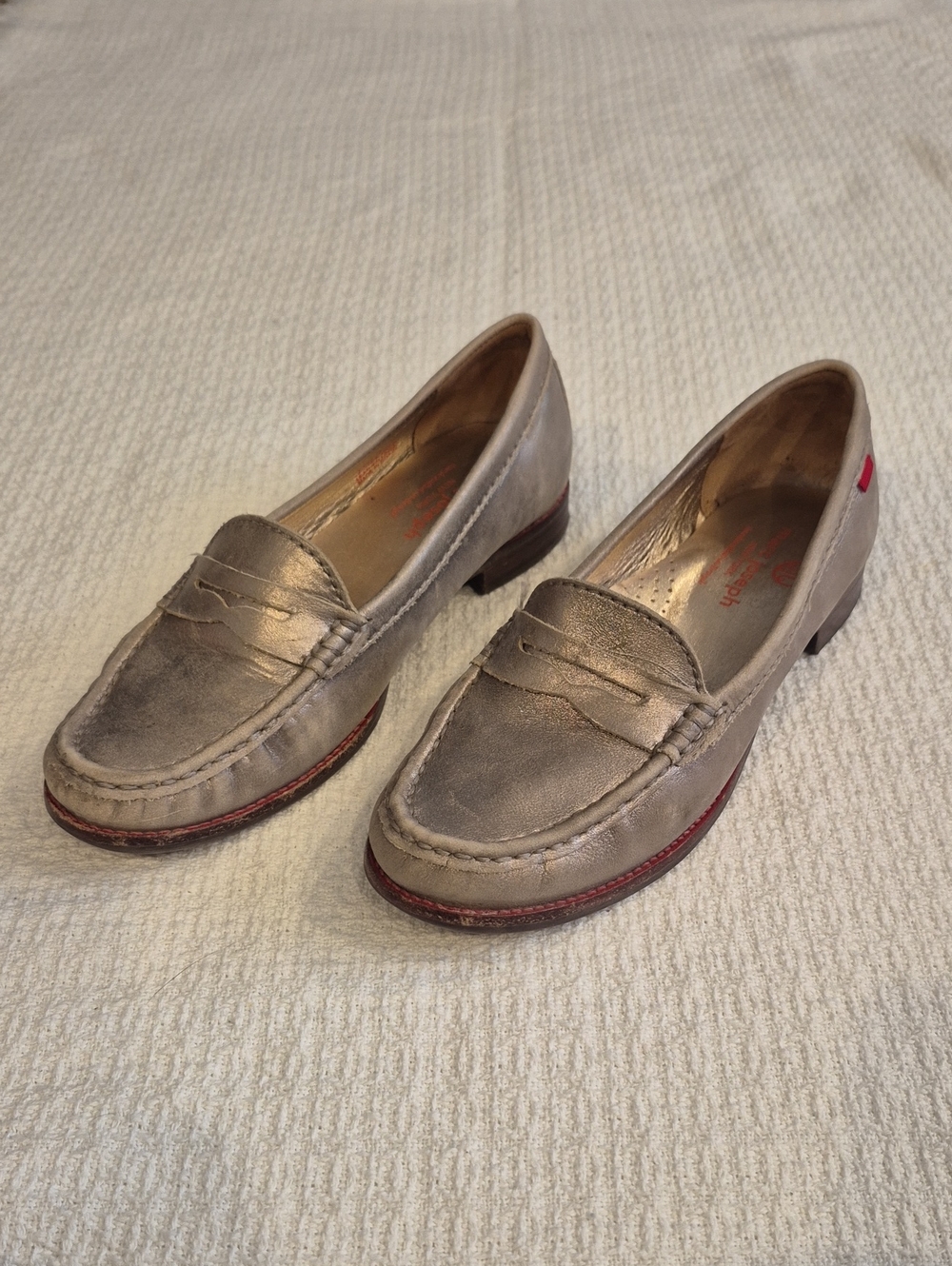 Marc Joseph New York East Village Metallic Women's Loafers Size 6